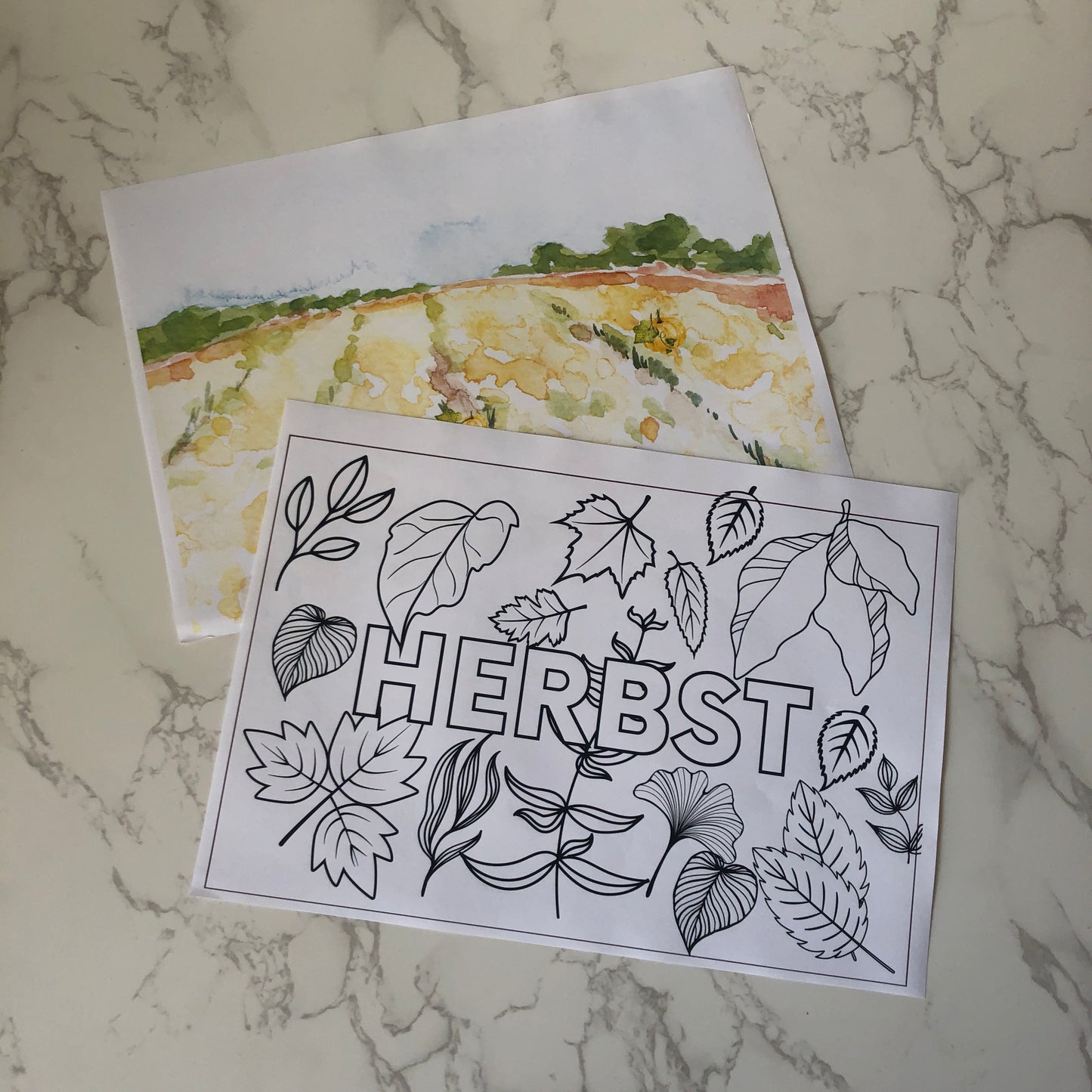 Herbst Bastelkiste für 2 Kinder | Die kleine Fetenkiste | Herbst Bastelbox mit Thema Kürbis basteln Montessori Stil