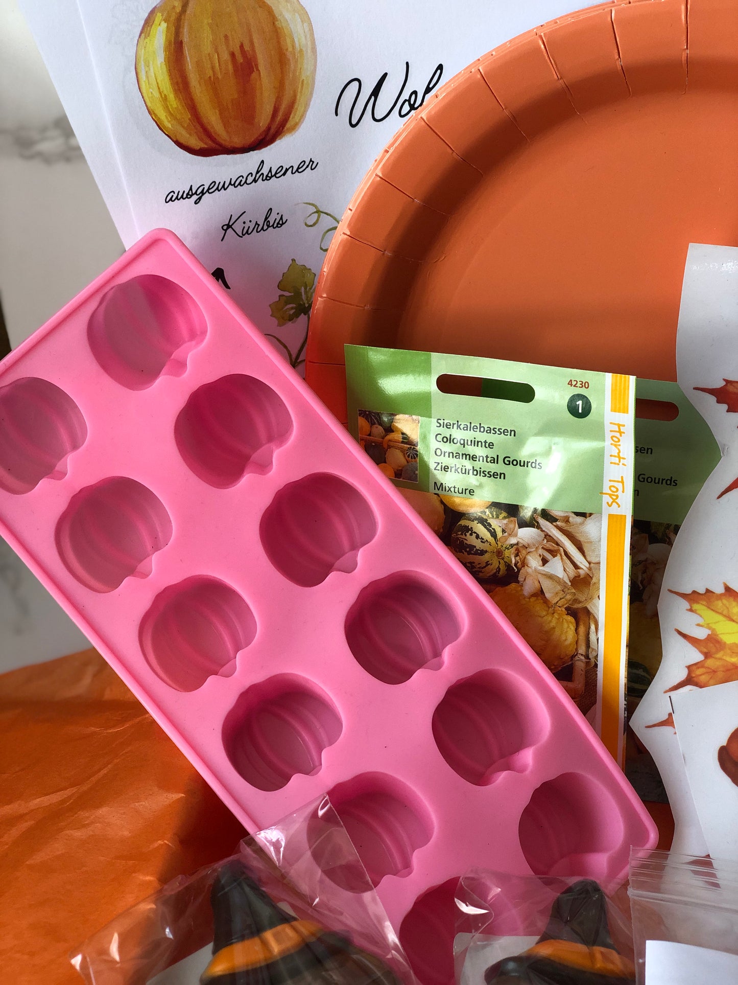 Herbst Bastelkiste für 2 Kinder | Die kleine Fetenkiste | Herbst Bastelbox mit Thema Kürbis basteln Montessori Stil