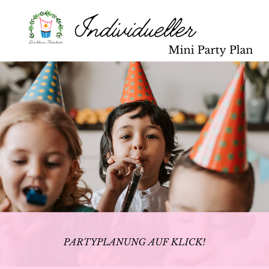 Individueller Mini Party Plan mit Schatzsuche- Partyplanung auf Klick!