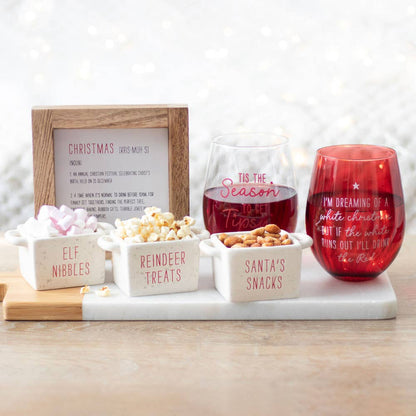 Set mit 3 Schüsselchen für  Weihnachten | Die kleine Fetenkiste | Snackschalen aus Keramik