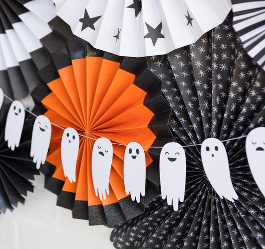Geist Girlande | Die kleine Fetenkiste | Gespenster Mini Papiergirlande für Halloween mit Kindern