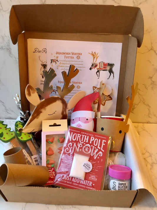 Rentier Kiste | Die kleine Fetenkiste | Weihnachten Bastelbox für Kinder
