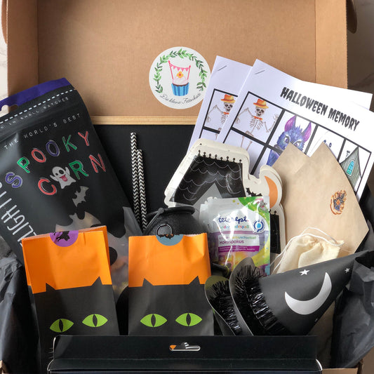 Halloween Bastelbox - Zauberlehrling | Die kleine Fetenkiste | Bastelkiste Aktivitätenkiste für Kinder Halloween