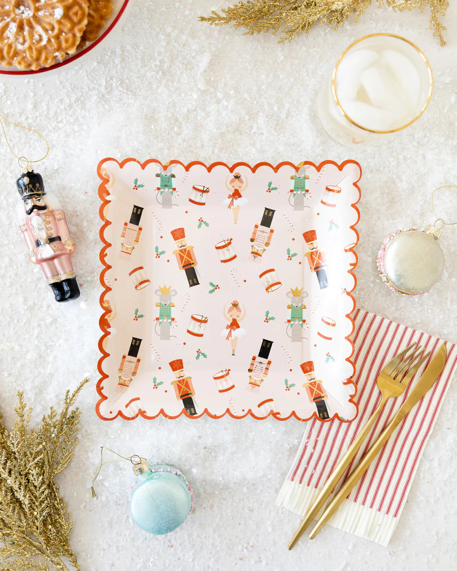 Nussknacker Pappteller | Die kleine Fetenkiste | My Mind‘s Eye Nutcracker Paper Plate Weihnachten mit Kindern Nussknacker Ballett