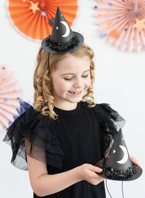 8 Hexen-Partyhüte für Halloween | Die kleine Fetenkiste | Kinder Hexenhut Papier von My Mind's Eye