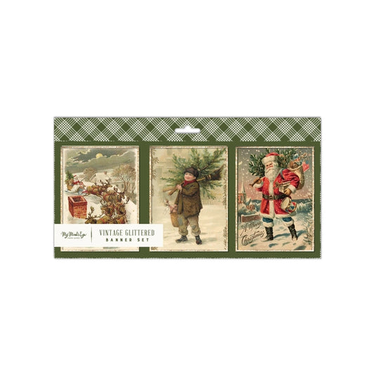 Nostalgisches  Weihnachts-Vintage-Banner von My Mind's Eye | Die kleine Fetenkiste | Weihnachten mit Kindern