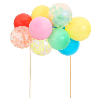 Meri Meri Kuchenaufsatz Tortenaufsazt Mini Ballongirlande Set | Die kleine Fetenkiste | Rainbow Balloon Cake Topper Kit