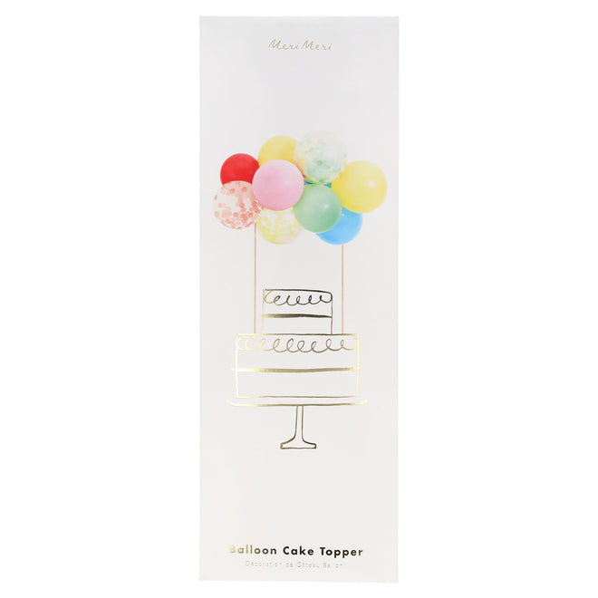Meri Meri Kuchenaufsatz Tortenaufsazt Mini Ballongirlande Set | Die kleine Fetenkiste | Rainbow Balloon Cake Topper Kit