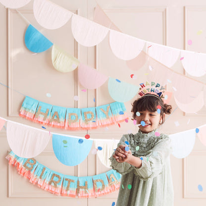 Ultimatives Geburtstagsparty Regenbogen buntes Set von meri meri | Die kleine Fetenkiste | Kindergeburtstag Dekoration Set