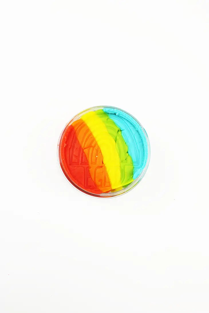 Sensorischer Spielteig mit Regenbogensorbe Knete in Regenbogenfarben SALE