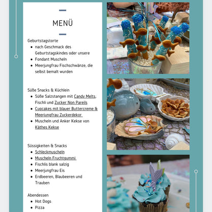 Meerjungfrau Kindergeburtstag | Die kleine Fetenkiste | fertig geplante Party mit Printables in digitaler Form