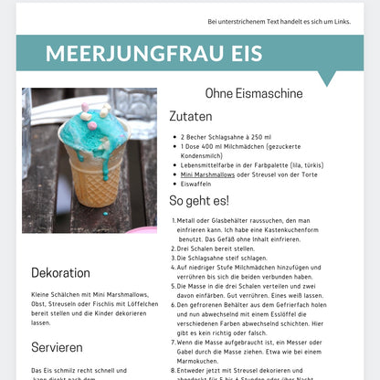 Meerjungfrau Kindergeburtstag | Die kleine Fetenkiste | fertig geplante Party mit Printables in digitaler Form