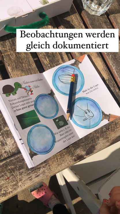 Naturforscher Kiste |Garten Köfferchen Mini Kiste DIY für Kinder | Die kleine Fetenkiste